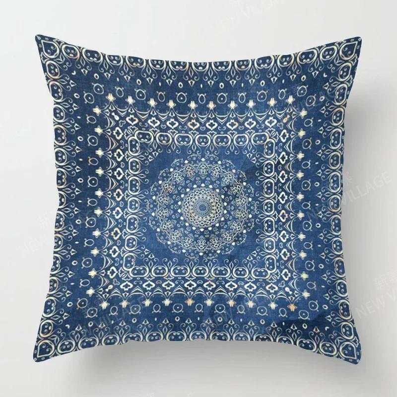Fall Home Decor Autumn Living Room Throw Pillow Cover Sofa Boho Cushion Cover Mandala