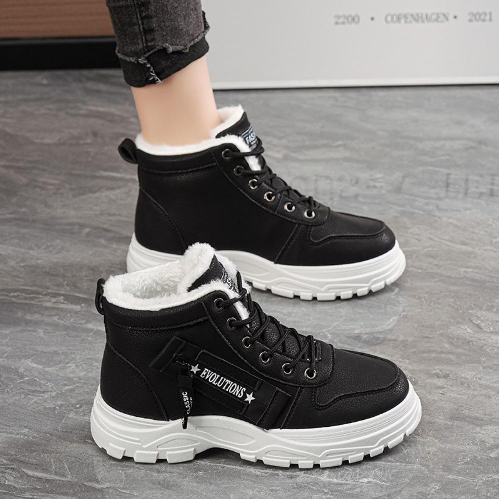 **Women Winter Snow Boots Fleece Lined Thick Waterproof Anti Slip Warm Martin Boots**