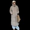 Medium and long cotton-padded women's new popular hooded thick winter cotton-padded jacket cotton-padded loose fashion coat