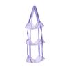 Mesh Ball Storage Bag with Hanging Design for Basketballs and Soccer Balls - Purple, Holds Multiple Sports Balls