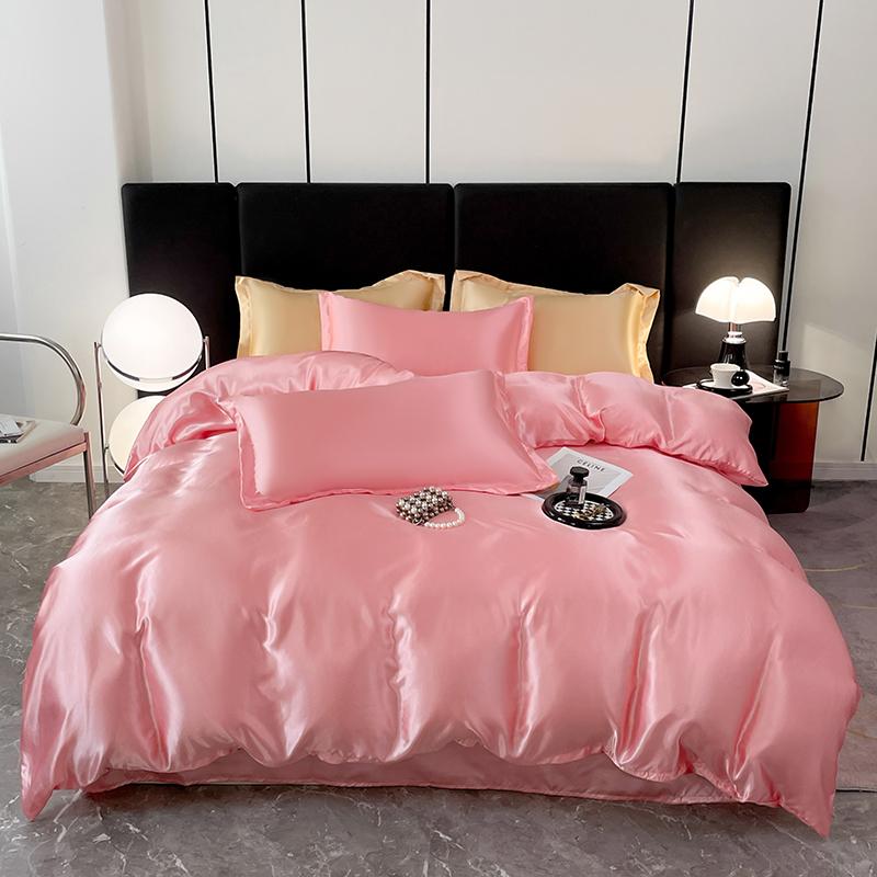 

Комплект премиум-класса из 3 предметов однотонной расцветки, один пододеяльник и пара наволочек (без подкладки), подходит для спальни 150x200cm нефритовый