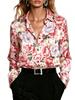 Summer Fashion Blouse for Ladies, Fashionable Women's Clothing, Long-sleeved Printed Blouse, Elegant Yet Casual, Suitable for All Seasons