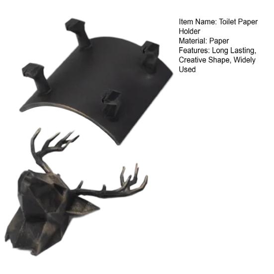 1/2 ks Držák na toaletní papír Jelen Stojan na tkáně Snadná instalace Dekorativní Dávkovač role toaletního papíru Kuchyňské dekorace