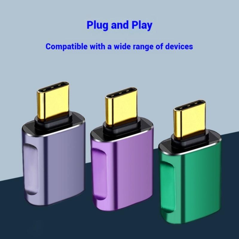 Type C OTG Converter 5V/12V Adaptived Charging 5Gbps Data Transmission USB C To USB Adapter for Cellphone Laptop
