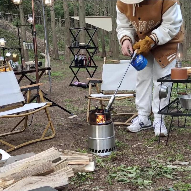 ZISIZ Stainless Steel Portable Wood Burning Stove