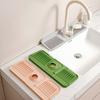 Silicone Faucet Mat Kitchen Sink 6 Degrees Splash Guard Slope Button Closure Bathroom Kitchen Countertop