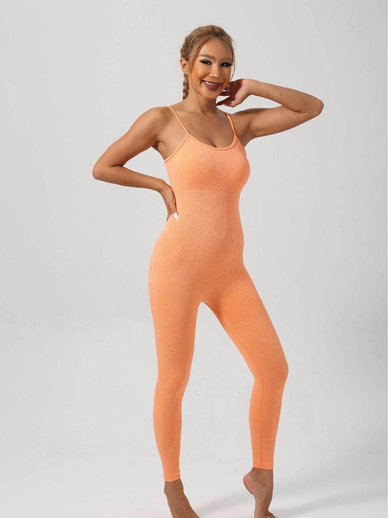 High-Elastic S-Shaped Sports Bodysuit: Skin-Friendly, Tummy Control, Sweat-Inducing, Long Version