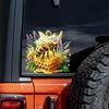 QT2316#15cm Bee Vinyl Sticker,Irregular Shape, Cartoon Design, Suitable for Cars, Laptops, Trucks, Motorcycles, Windows