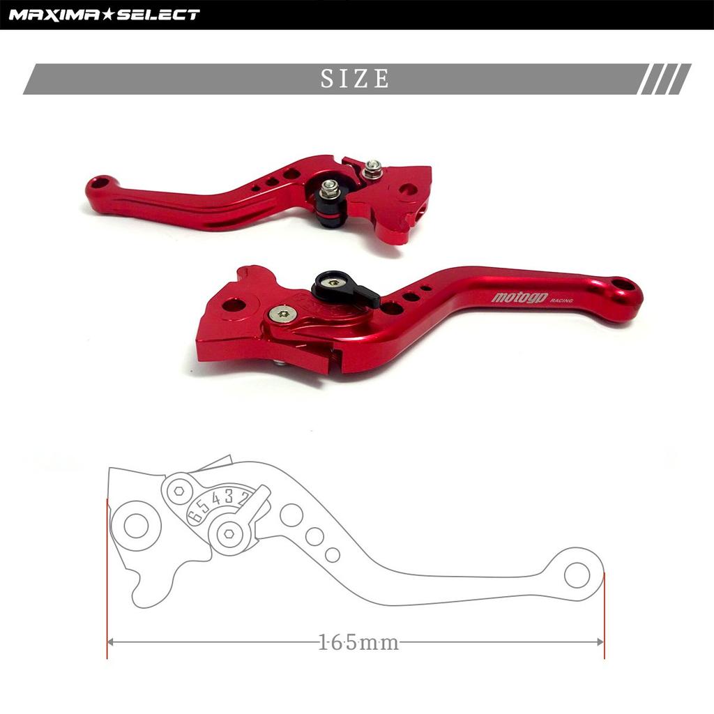 MAXIMASELECT Brake and Clutch Lever Set and with Adjustable Angle Function for Majesty Cygnus and SMAX (Left Right) (Silver) S, X, SR, BW'S, R,