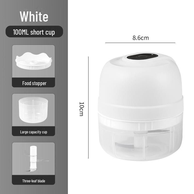 Compact Electric Garlic Grinder & Peeler for Kitchen