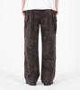 Beoteunseoul One-Pleat Cargo Pigment Washed Cotton Pants (Dark Gray)