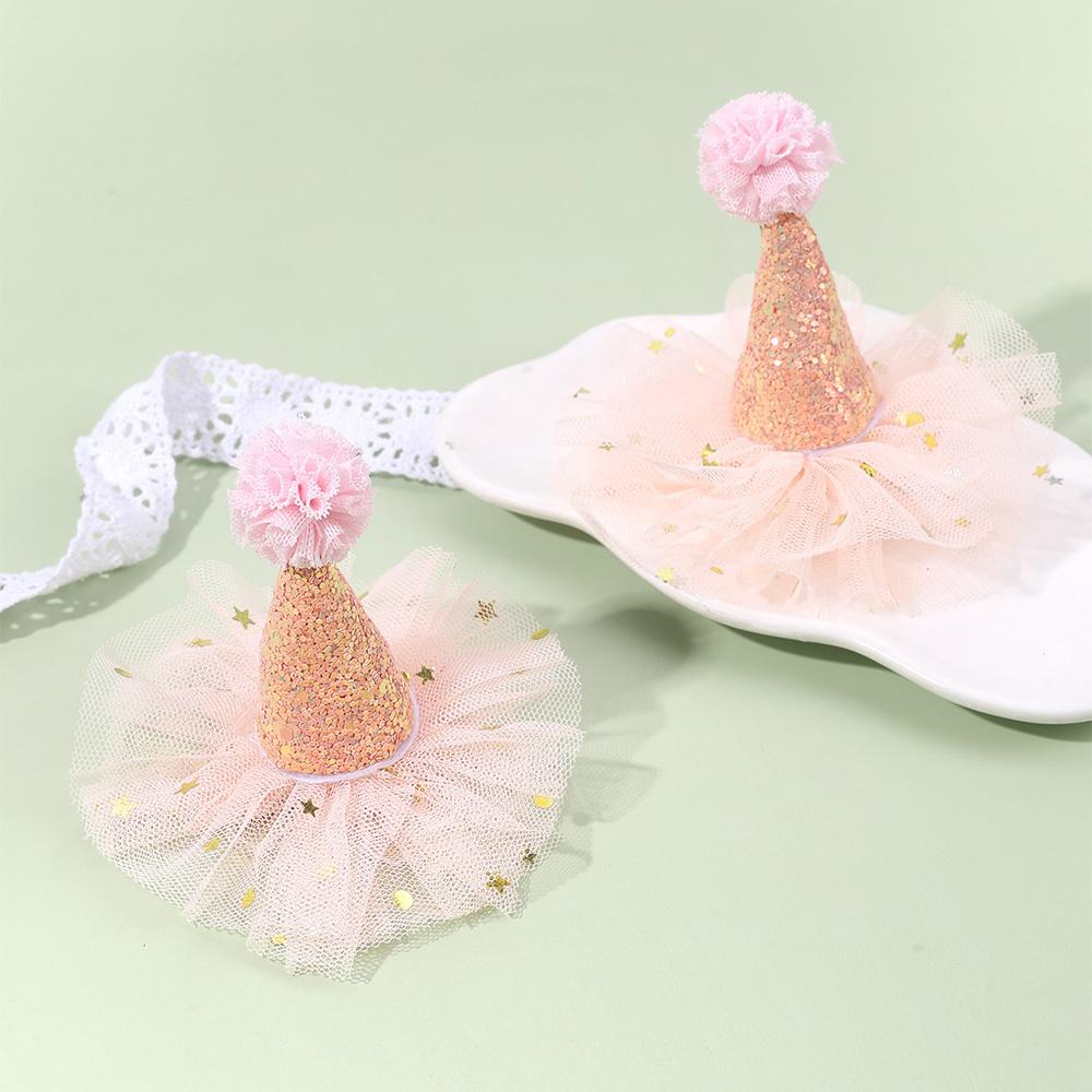 

2 шт. Зажим для волос в виде конусообразной короны, сверкающая принцессная тиара, заколка для волос, блестящая заколка для девочек, для вечеринки, дня рождения, костюма, аксессуары для головного убора