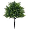 1PC Artificial Cedar Topiary Ball Trees Outdoor Plastic Faux Cypress/Pine Bushes Garden With Ground Spike Realistic 45cm
