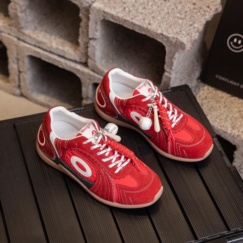 

Ni Ni square head zebra shoes women s summer new fashion casual board shoes red inner height increase 40 червоний