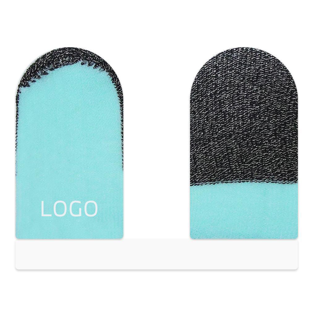 Anti-Slip Silver Fiber Mobile Game Finger Cots - Sensitive, Breathable, Double-Piece for Gaming