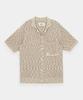 KINETO Twist Two-Tone Knit Shirt_Beige