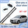 Car Front Wiper Blades For BMW 2 Series Accessories F46 2014 2015- Durable Windshield Windscreen Wipers Blades Strip Tools