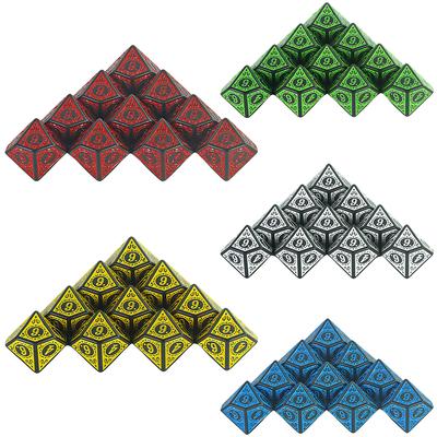 10 seitige Acryl Würfel D10 Polyeder Würfel Set für DND RPG Rolle Spielen Tabelle Spiele