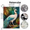 Pearl DIY Art Painting Majestic Peacock Handcrafted Picture Indoor Wall Ornament Relaxing Leisure Hobby Exquisite Home Decoration Gift