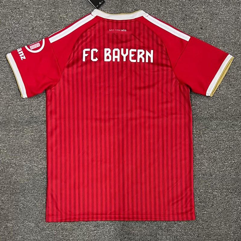Mens Bayern Munich Home Fan Soccer Jersey Short Sleeve Football Uniform Bamboo Fiber Sportswear