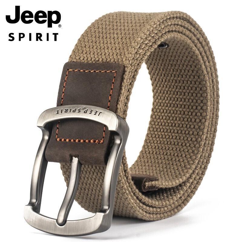 JEEP SPIRIT Herren Mode Canvas Gürtel