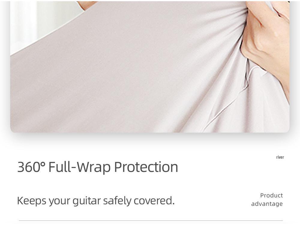 Universal High-Elastic Guitar Dust Cover for Folk and Classical Guitars