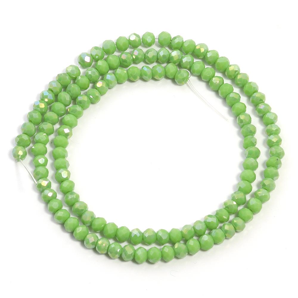 

1 нить граненые хрустальные бусины оливково-зеленые стеклянные бусины-разделители для изготовления ювелирных изделий DIY ожерелье браслет 3/4/6/8 мм