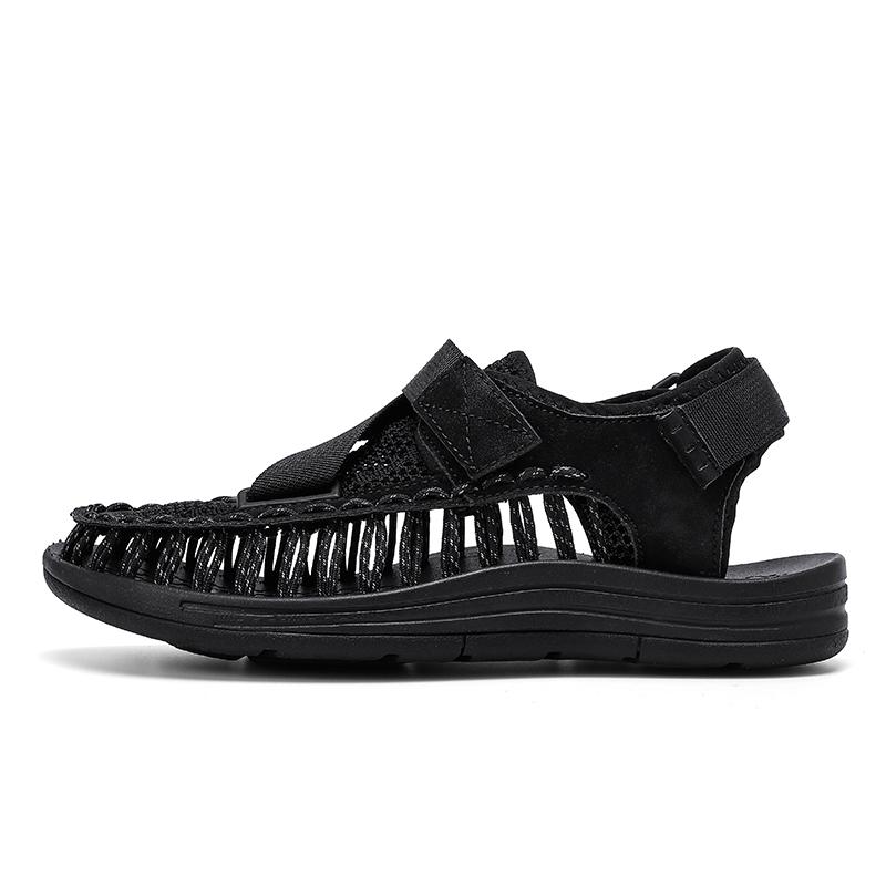 

Sneakers Men s Sport Closed Toe Sandals Summer Outdoors Hiking Mesh Shoes Breathable Casual Soft Bottom Male Footwear 47 чёрный