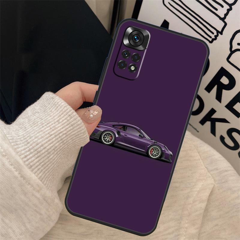 Sports Car Style Cover For Xiaomi Redmi Note 14 12 11 10 13 15 Pro Plus Case For Redmi 15 15C 14C 10C 12C 13C