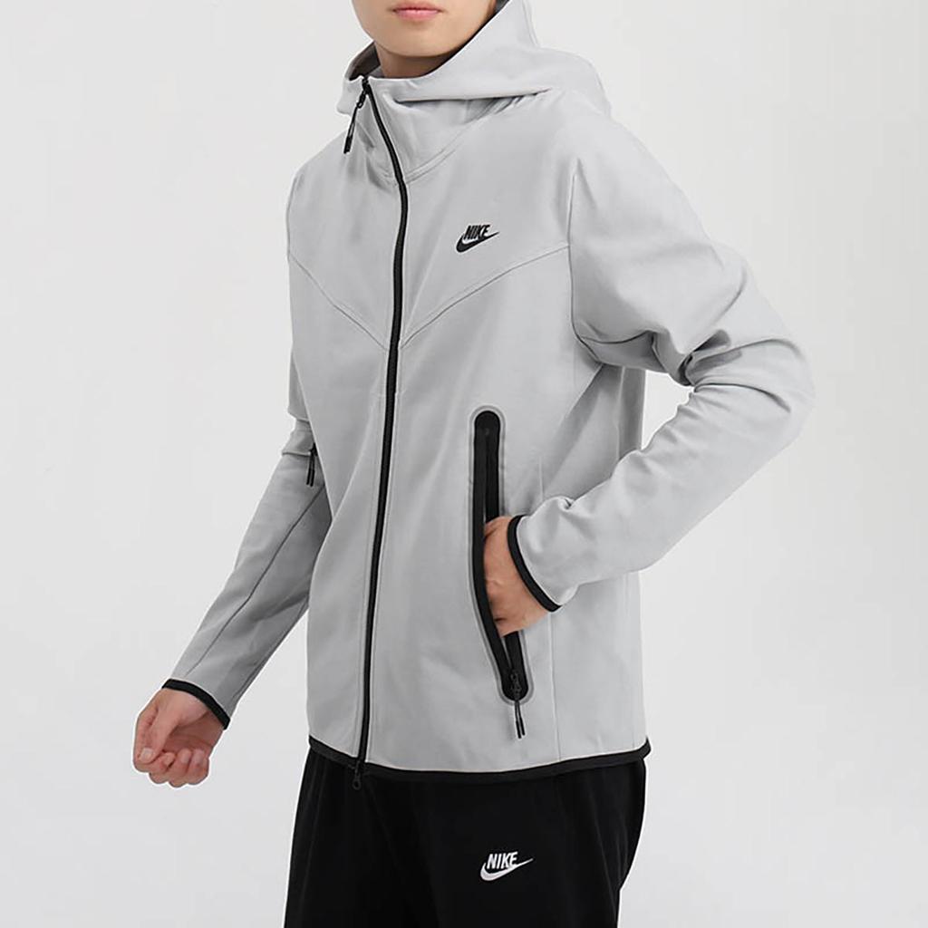 Nike Hooded Breathable Windbreaker Jacket Men Jackets Silver CU4480-077