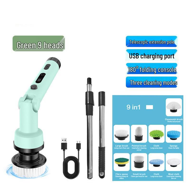 Dual-Use Powerful Handheld Electric Cleaning Brush for Bathroom, Glass, Kitchen, and Toilet