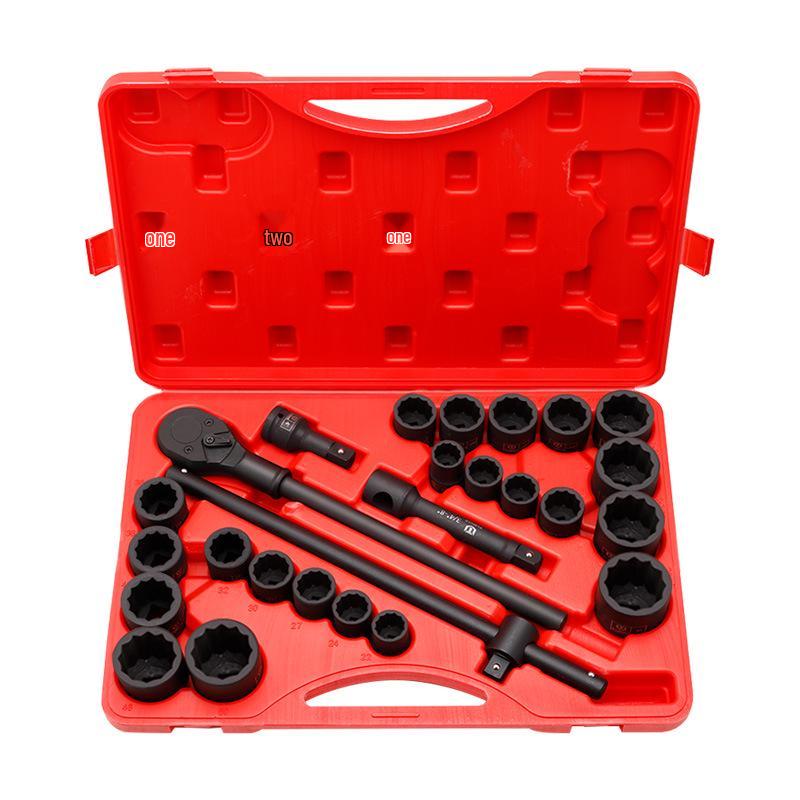 26-Piece Heavy Duty Metric & Imperial Impact Socket & Hex Wrench Set