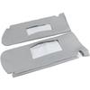 Car Sun Visor Cover Pair Gray, Leather Sun Visor Replacement Cover for Chevy Tahoe Suburban Yukon 1995-1999,(Skin Only)