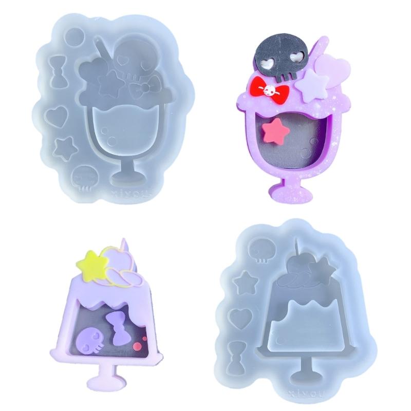 Resin Casting Shaker Mold Epoxy Quicksand Silicone Mold Resin Shaker Mold for Pendant Jewelry Keychain Decoration Making