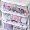 Clear Storage Organizer Desk Organizer with Drawers Plastic Stationery Organizer Makeup Organizer Storage Box for Office