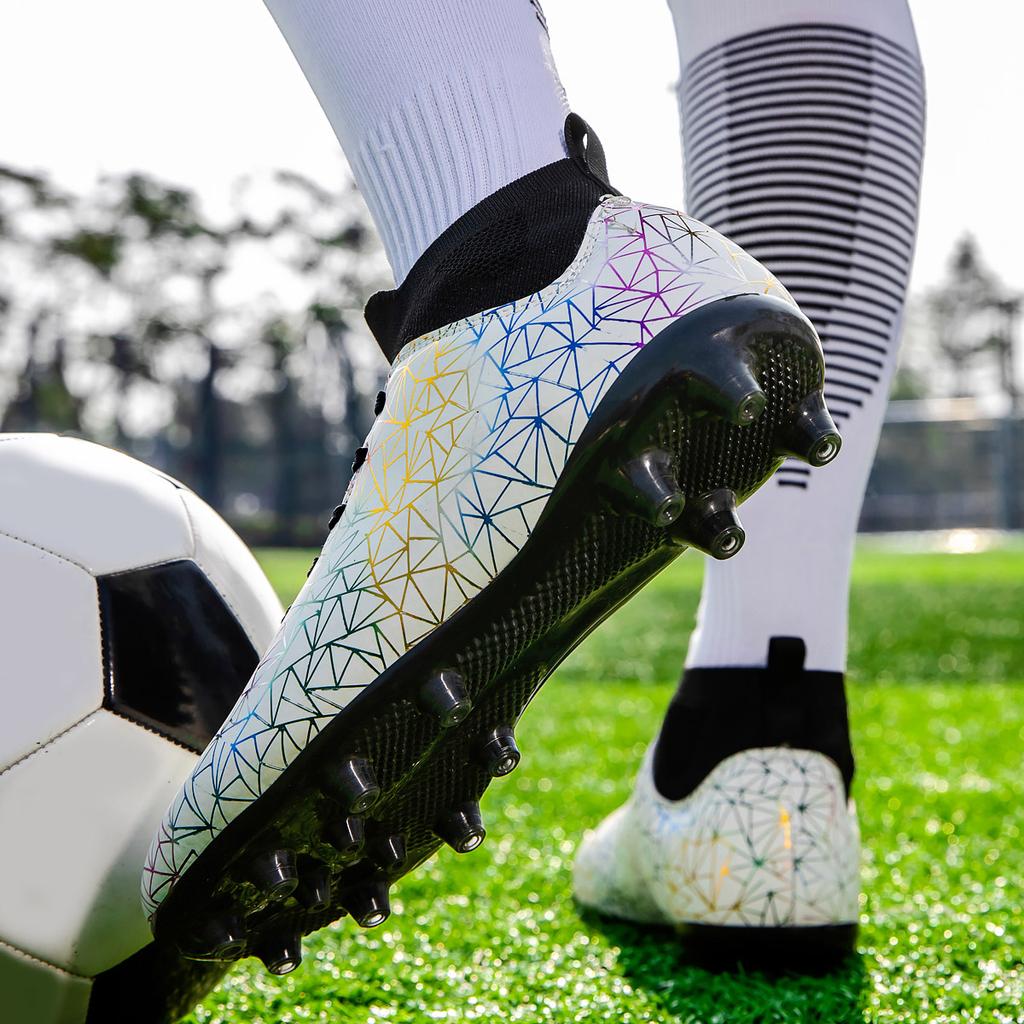 Chuteiras de futebol masculinas, chuteiras respiráveis para adolescentes, chuteiras profissionais de futebol TF/FG, tênis adulto masculino, tamanho 35-45