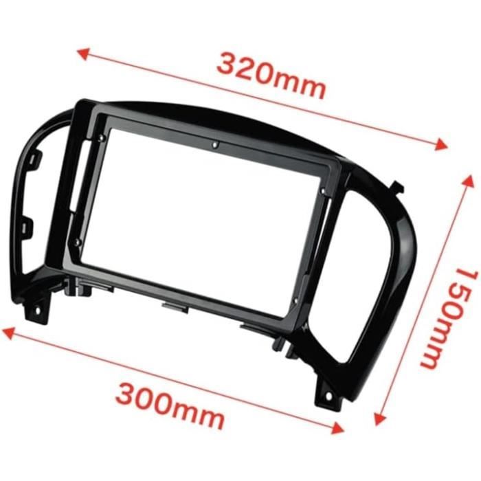 Kit de montage autoradio - sound-way - nissan juke - 9 pouces - noir brillant - adaptateur can bus