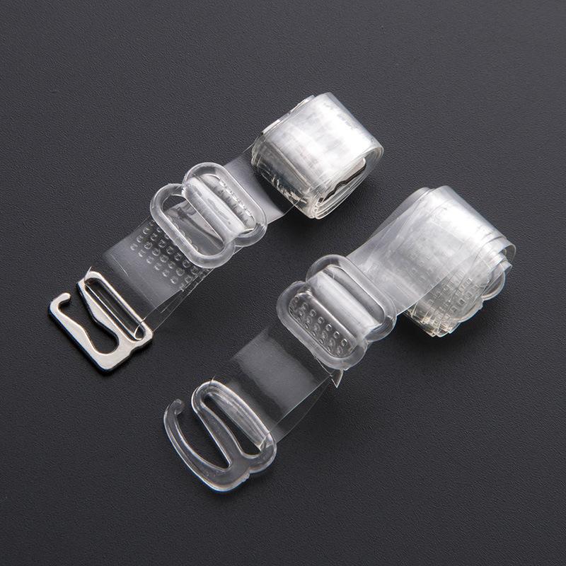 10Pcs Women's Elastic Transparent Silicone Bra Straps Adjustable Intimates Accessories