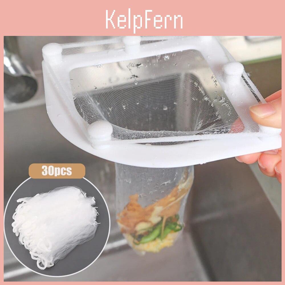 Triangle Rack Drainage Filter Garbage Bag Set Disposable Trash Strainer Mesh Bag Kitchen Sink Waste Drain Filter Bag