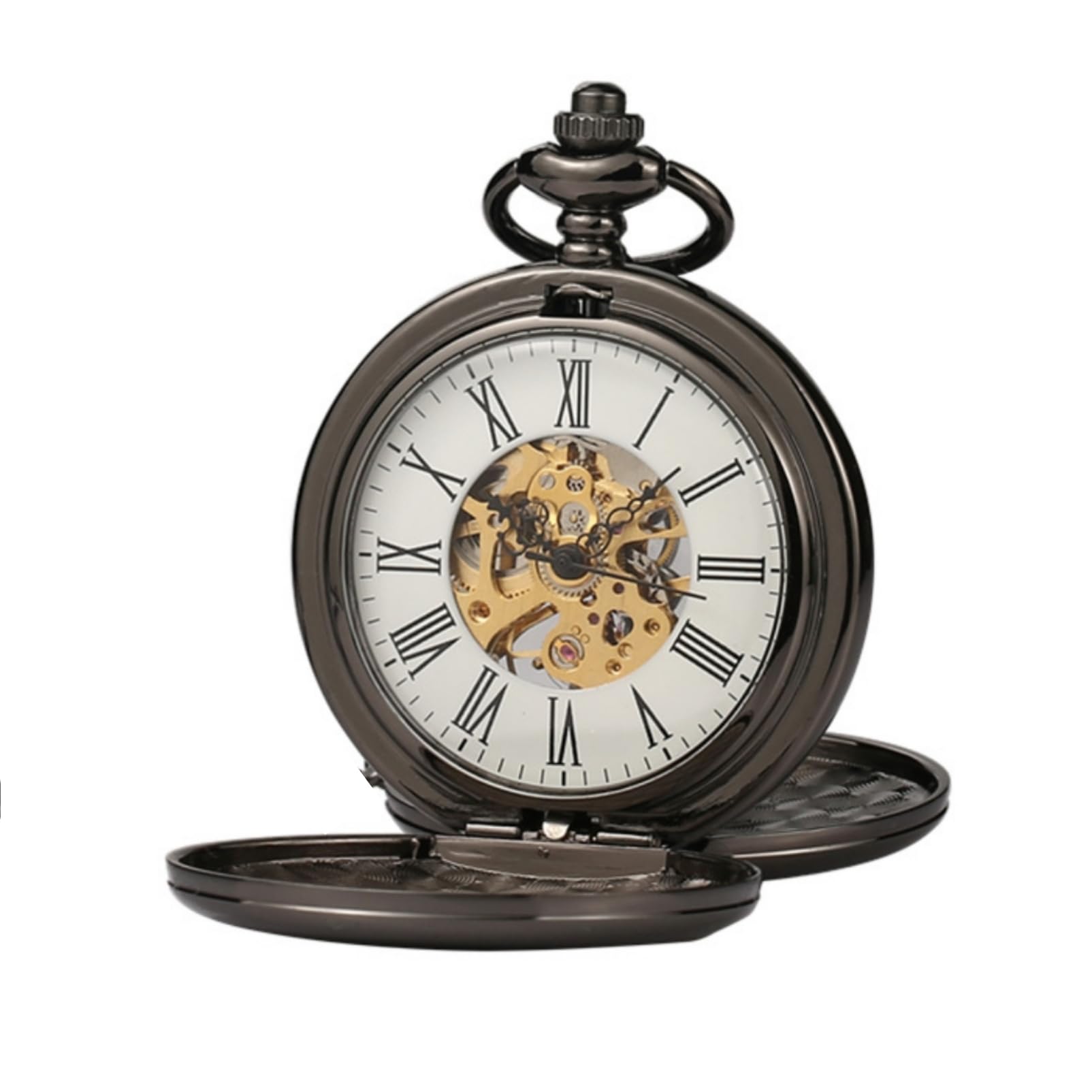 

Кишеньковий годинник COZENTA з ланцюжком, з ручним заводом, не потребує батарейок (Бронемет)