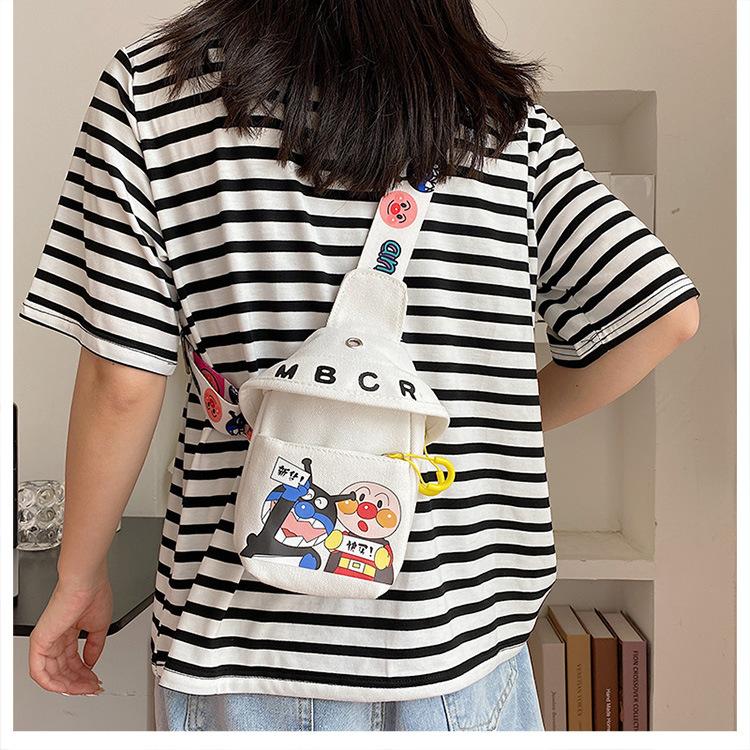 New Super Cute Bag Boys and Girls Breast Bag Messenger Bag Cartoon Shoulder Bag Mobile Phone Bag