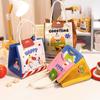 Genți Frumoase Izolate pentru Prânz cu Desene Animate și Mânere Perfecte pentru Studenți și Angajați de Birou Capacitate Mare Geantă de Transport pentru Depozitarea Alimentelor Picnicuri