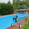 Pool Cover Tightening Straps Pool Ruler Solar Cover Reel Attachment Kit for Inground Swimming Pools