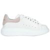 Alexander Mcqueen Oversized Sneaker Smooth Calfskin Low Top Stylish Skateboarding Shoes Women's White Patchouli 553770WHGP79182