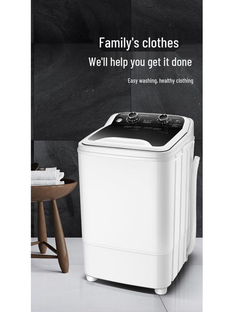 Compact Semi-Automatic Mini Washing Machine for Dorms & Home - Ideal for Students, Infants, and Children.