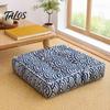 Thickened Soft Pad for Hard Chairs Modern Stylish Chair Cushion, Ultra Square Geometric or High-elastic PP Cotton Office Plant Prints, 15.75"x15.75"