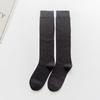 1 Pair Women's Socks Autumn Winter Fashion Long Socks Preppy Style Knee Socks Solid Color High Elastic