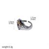 Game Dark Souls Ring Black Red Sapphire Vintage Style Ring Adjustable Metal Rings For Women Men Cosplay Jewelry Accessories Gift