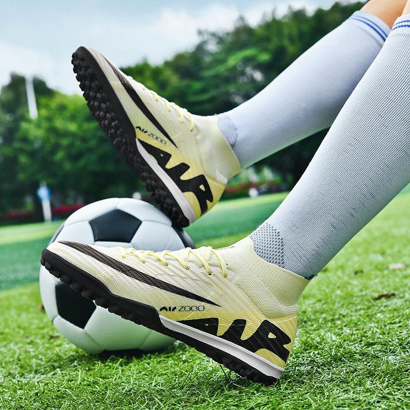 2025 thorns 15 football shoes high-top men's and women's broken nails spikes student children's boys artificial turf sports shoes