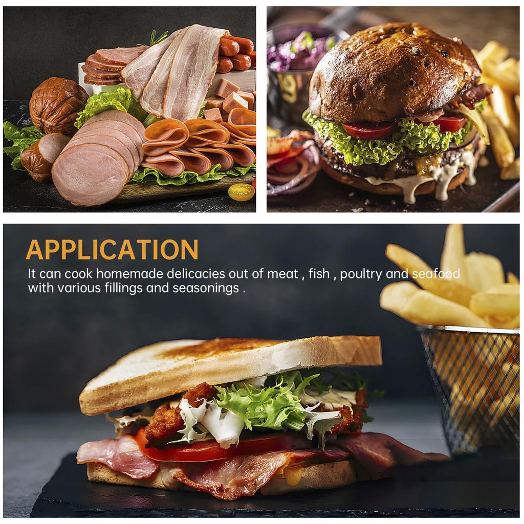 Meat Press Cooker Kitchen Homemade Deli Meat Press Marker Stainless Steel Ham Press Maker for Pork Seafood Beef Fish Poultry